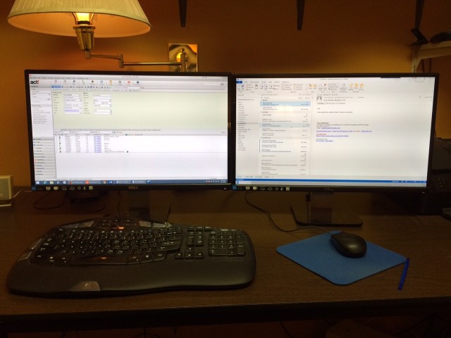Act CRMQuick Tip: Use Two Monitors