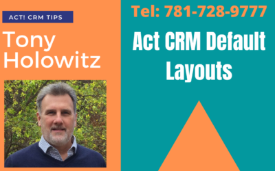 Act CRM Default Layouts