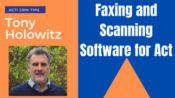Faxing and Scanning Software for Act CRM
