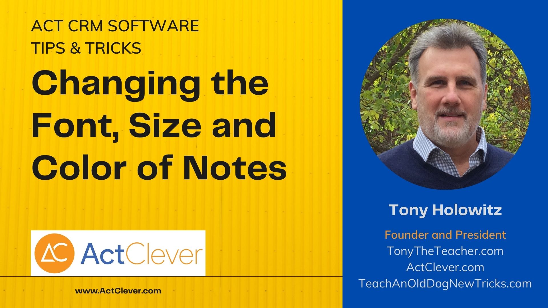 Changing the Font, Size and Color of Notes, Histories and more in Act CRM Software Preferences
