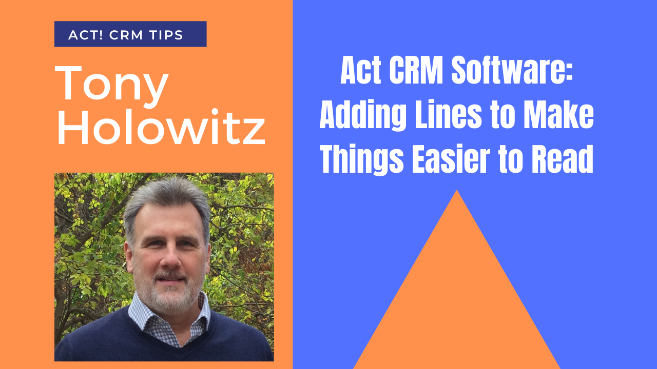 adding-lines-to-act-crm-software-friendly-act-crm-software-database