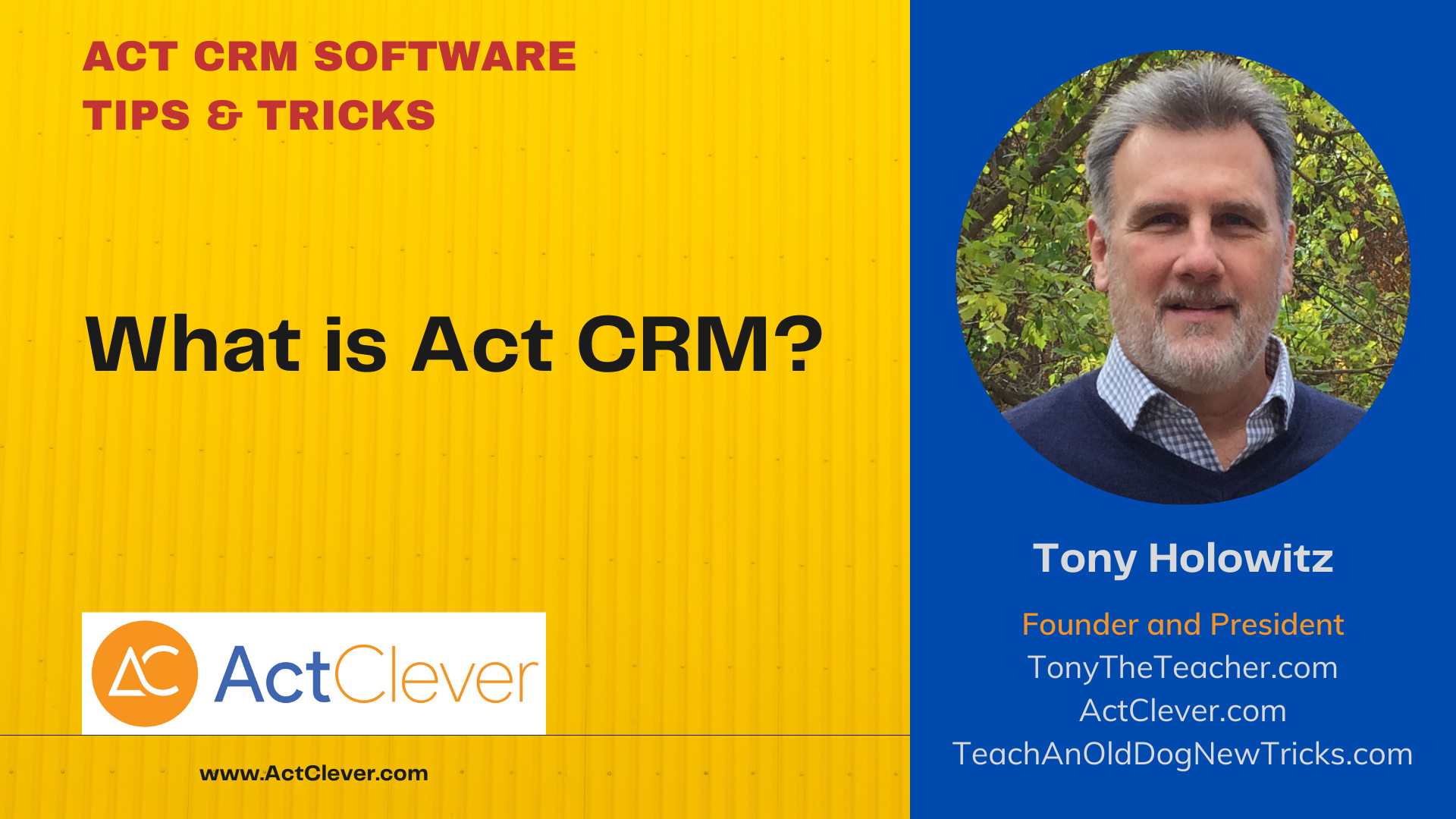 Free Act CRM Software Help.  1 Hour Free