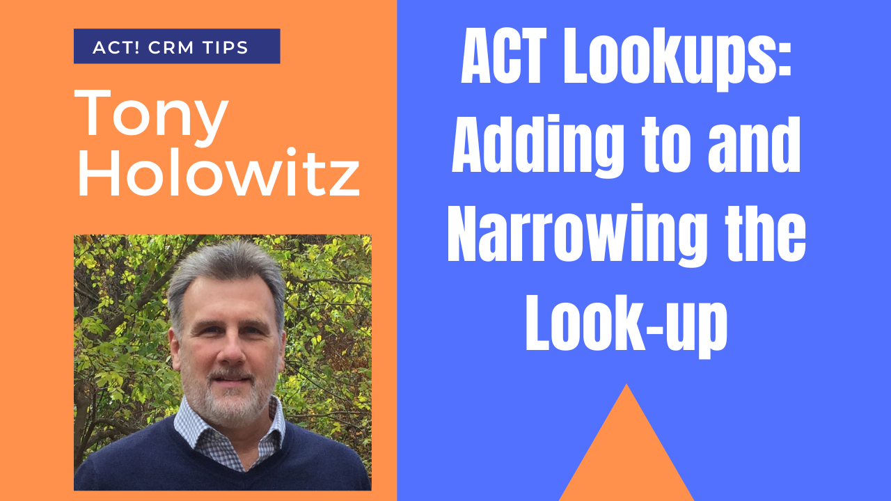 Searching for an Act CRM Contact